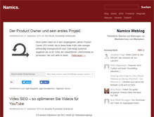 Tablet Screenshot of blog.namics.com